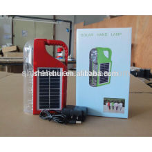 Kunststoff-Stil Hand Lampe Notfall Solar-Laterne Radio-Ladegerät